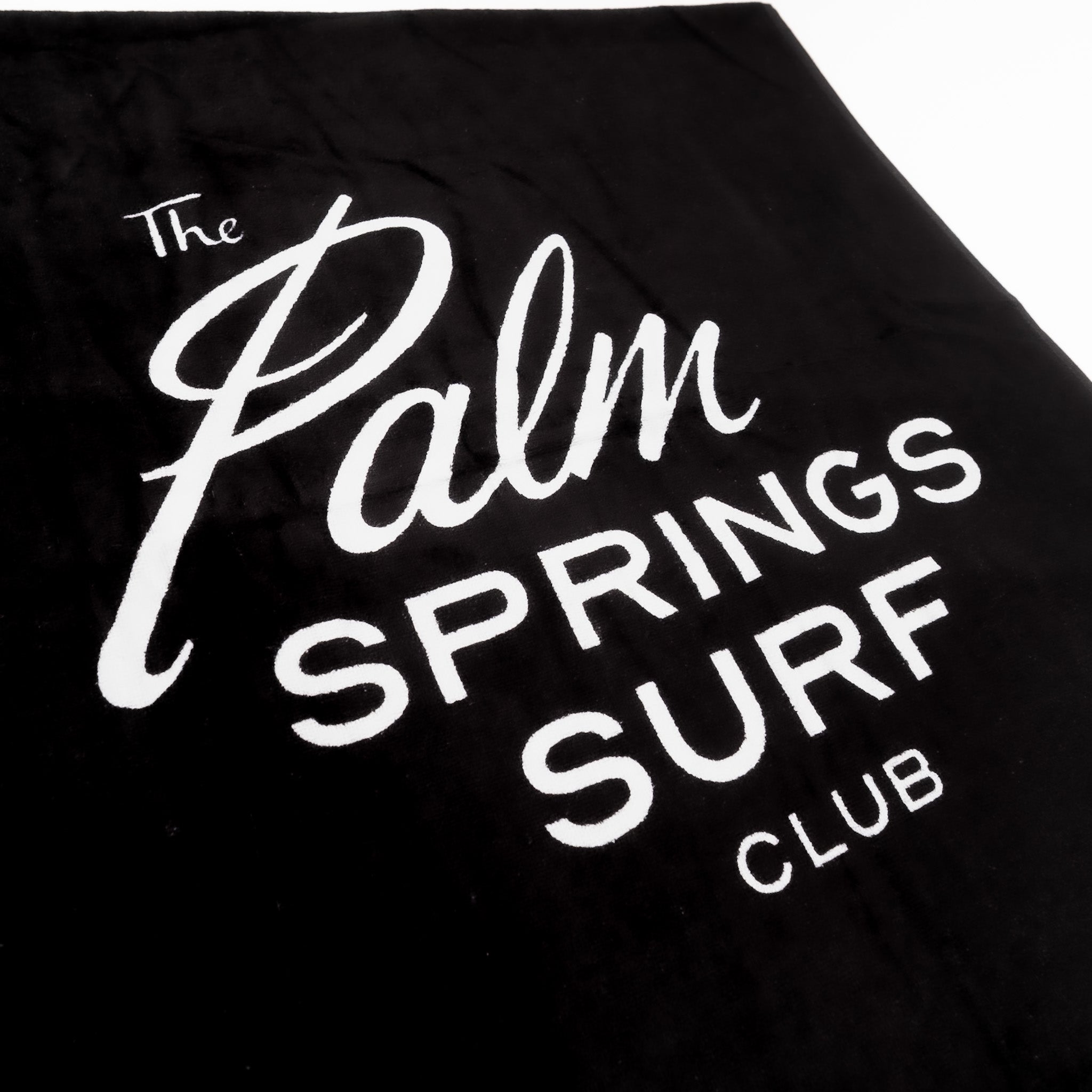 Black Logo Towel – Palm Springs Surf Club