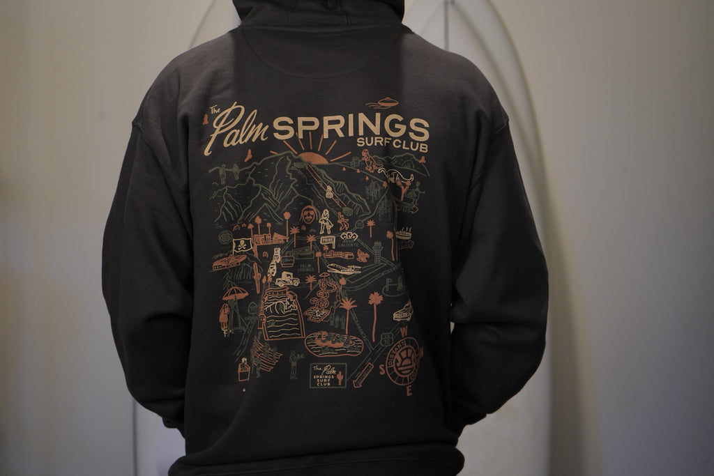 PALM SPRINGS MAP HOODIE