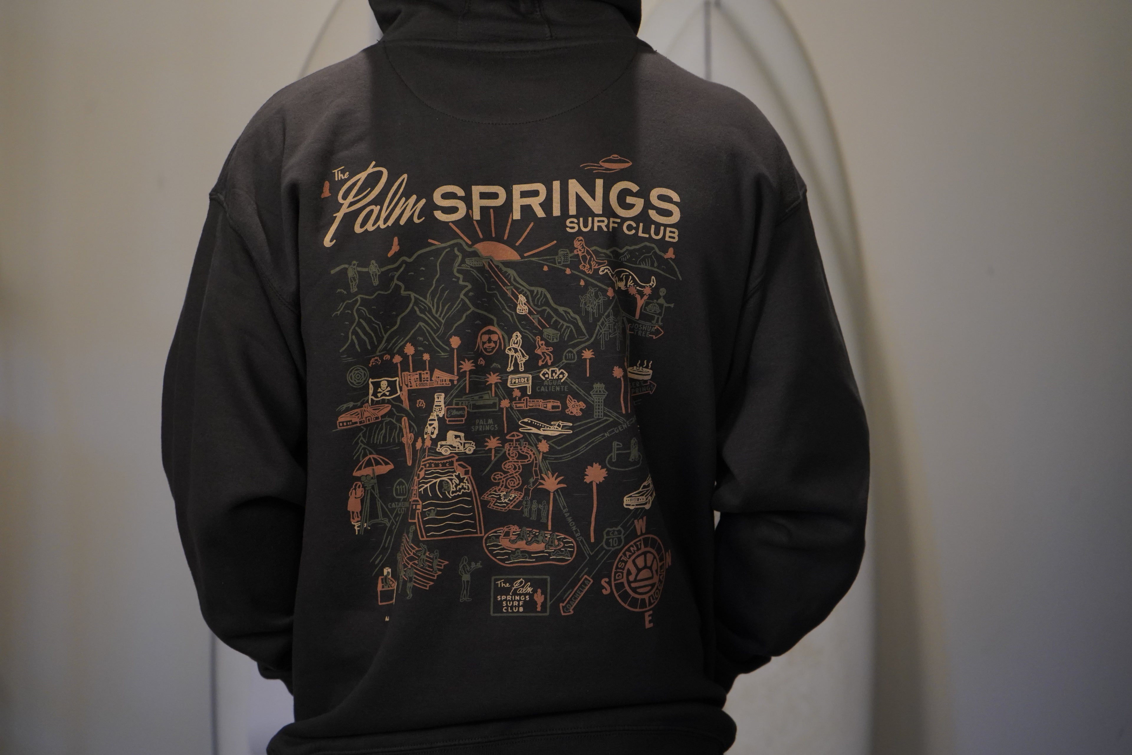 PALM SPRINGS MAP HOODIE