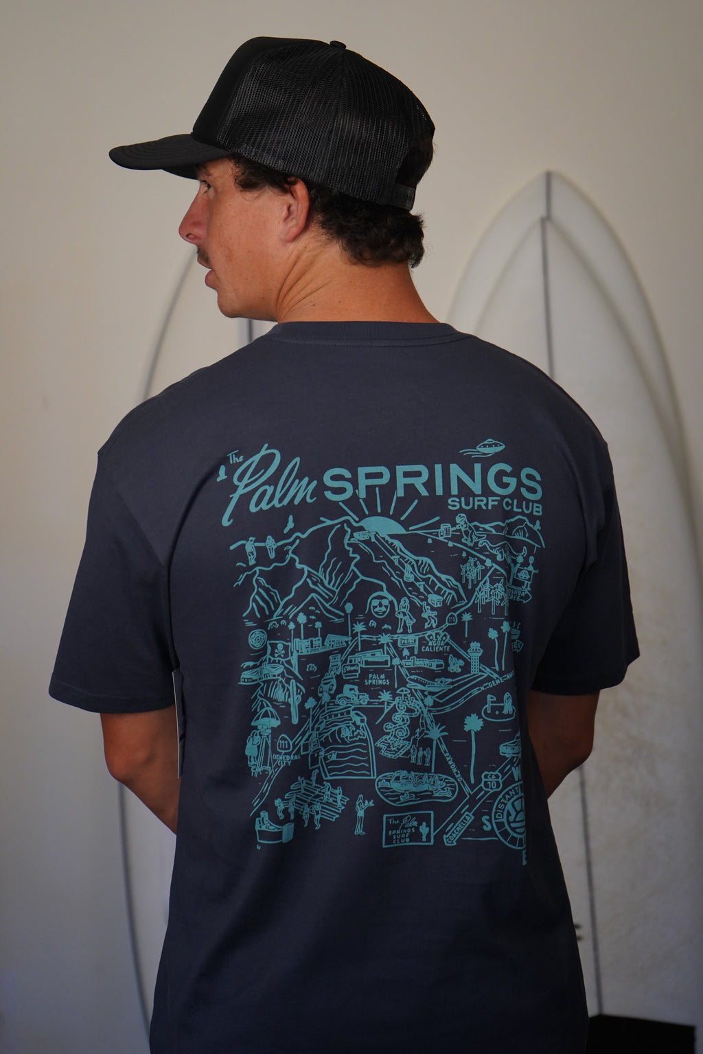 PALM SPRINGS MAP TEE