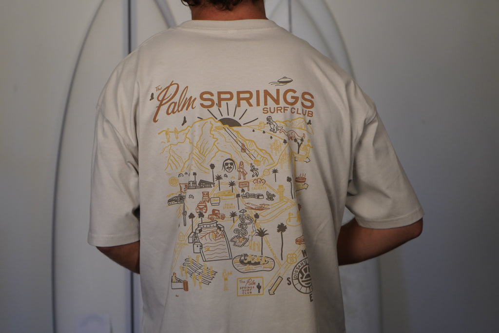 PALM SPRINGS MAP TEE