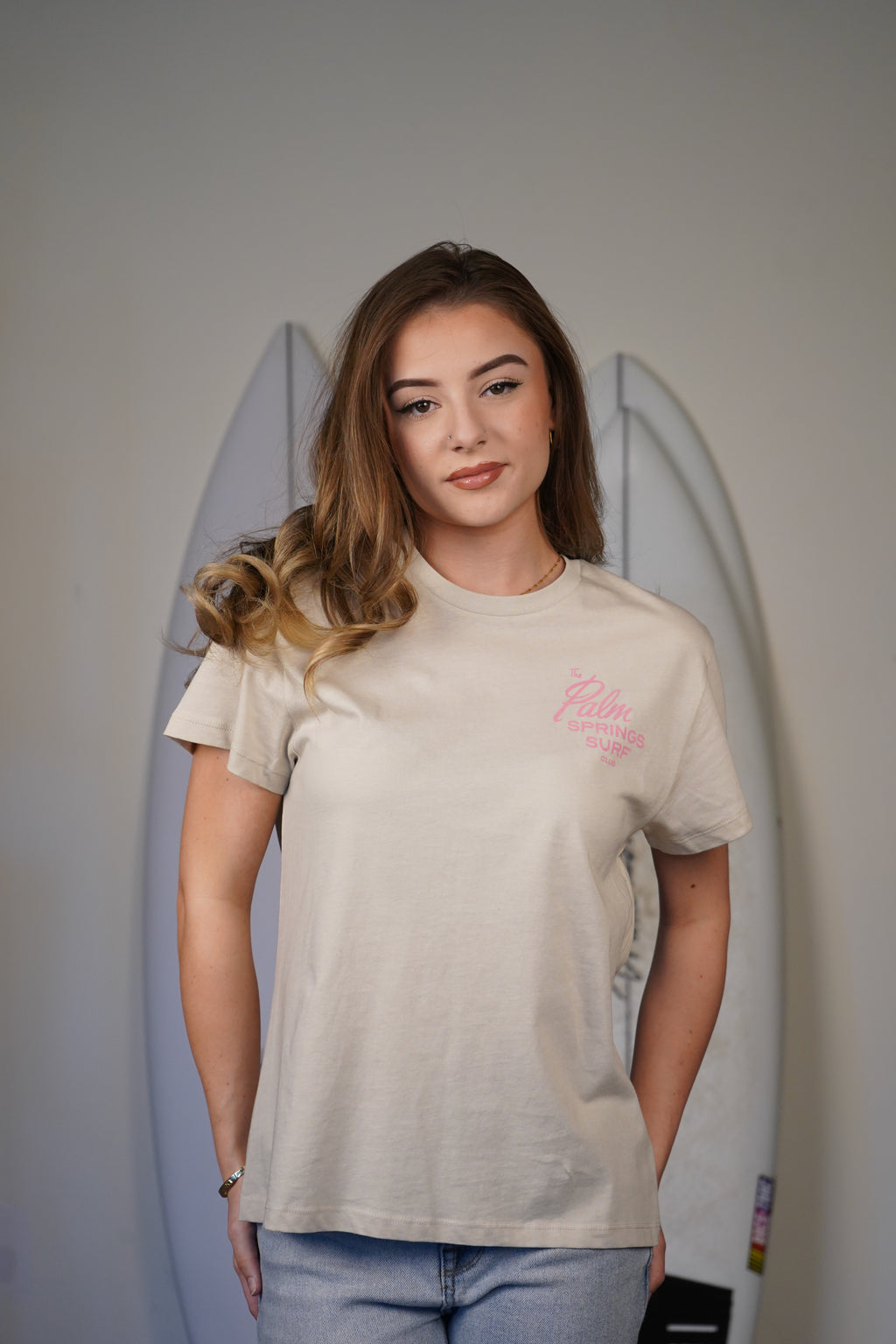 WOMENS PALM SPRINGS MAP TEE