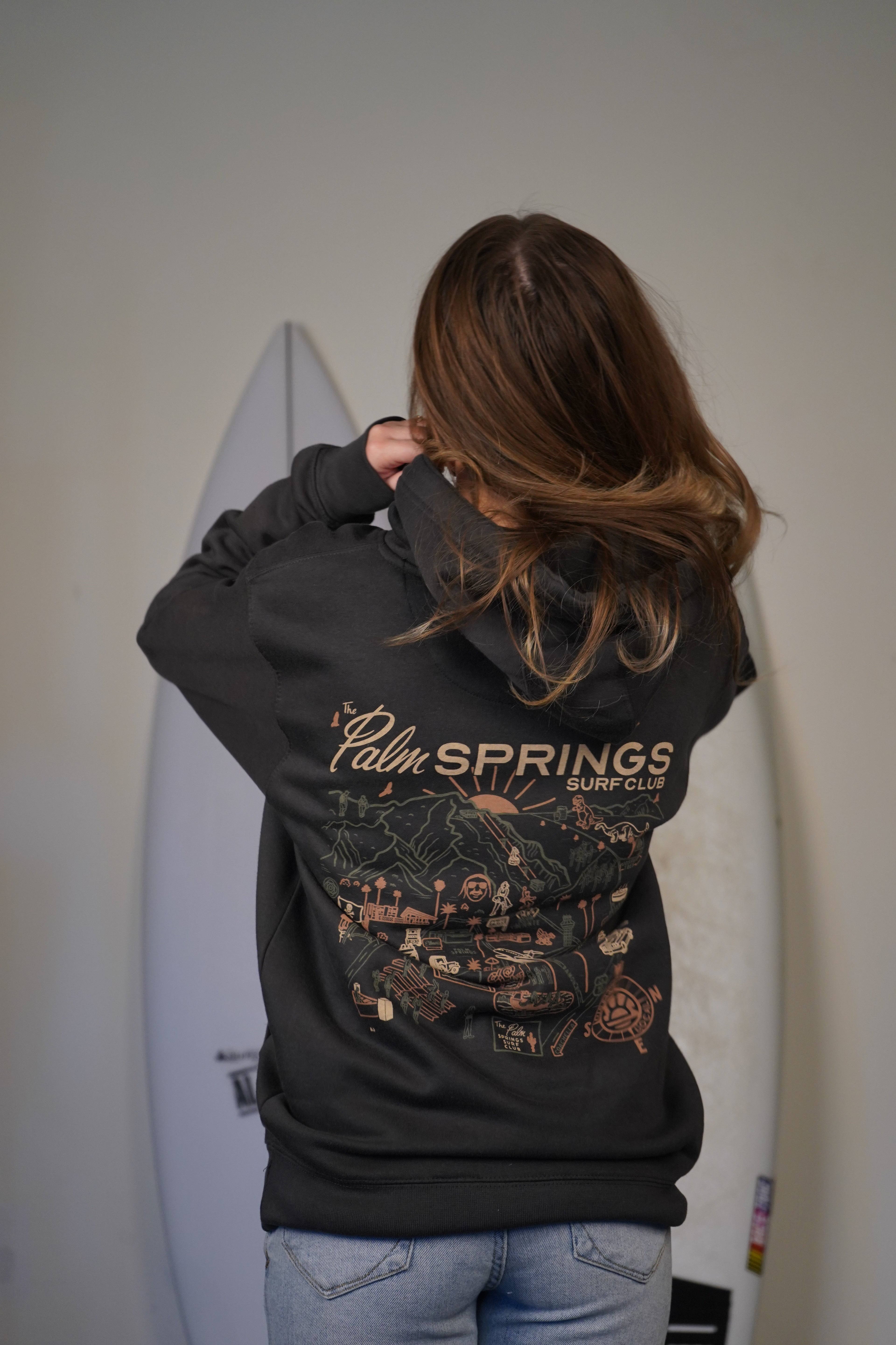 PALM SPRINGS MAP HOODIE