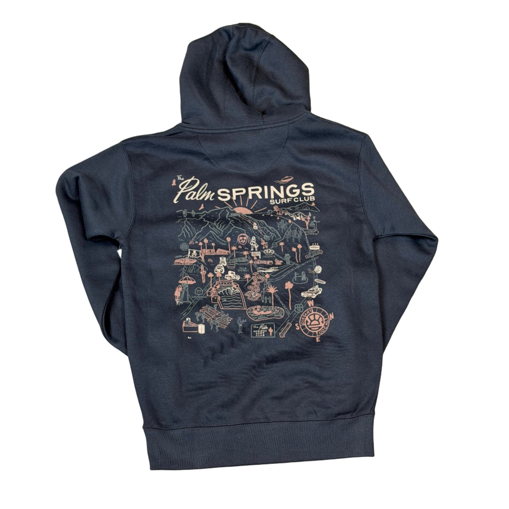 PALM SPRINGS MAP HOODIE