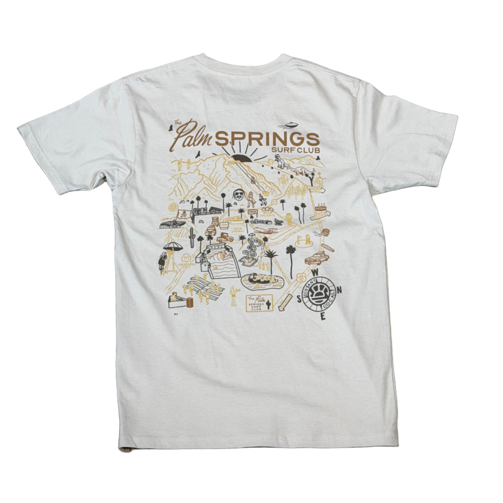 PALM SPRINGS MAP TEE