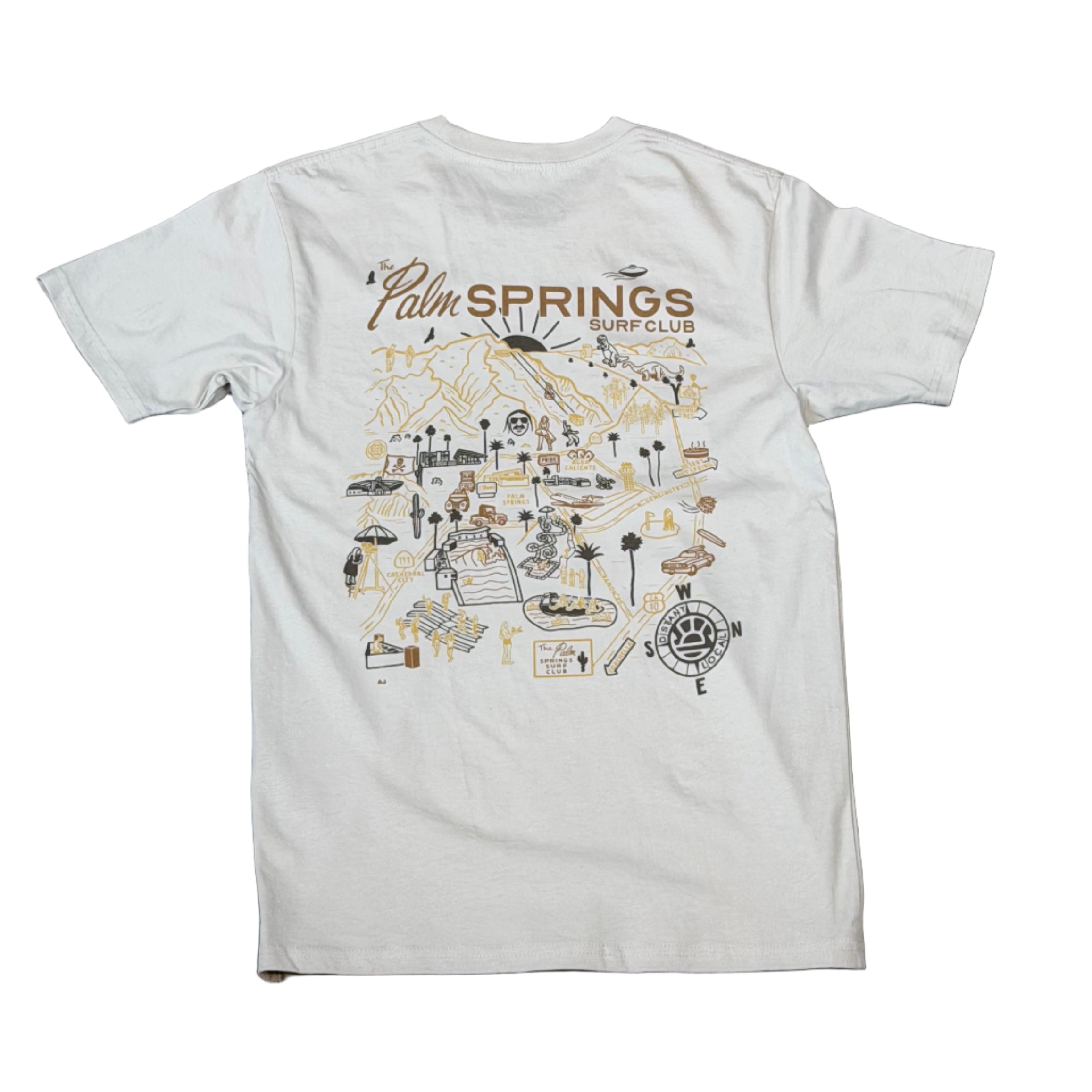 PALM SPRINGS MAP TEE