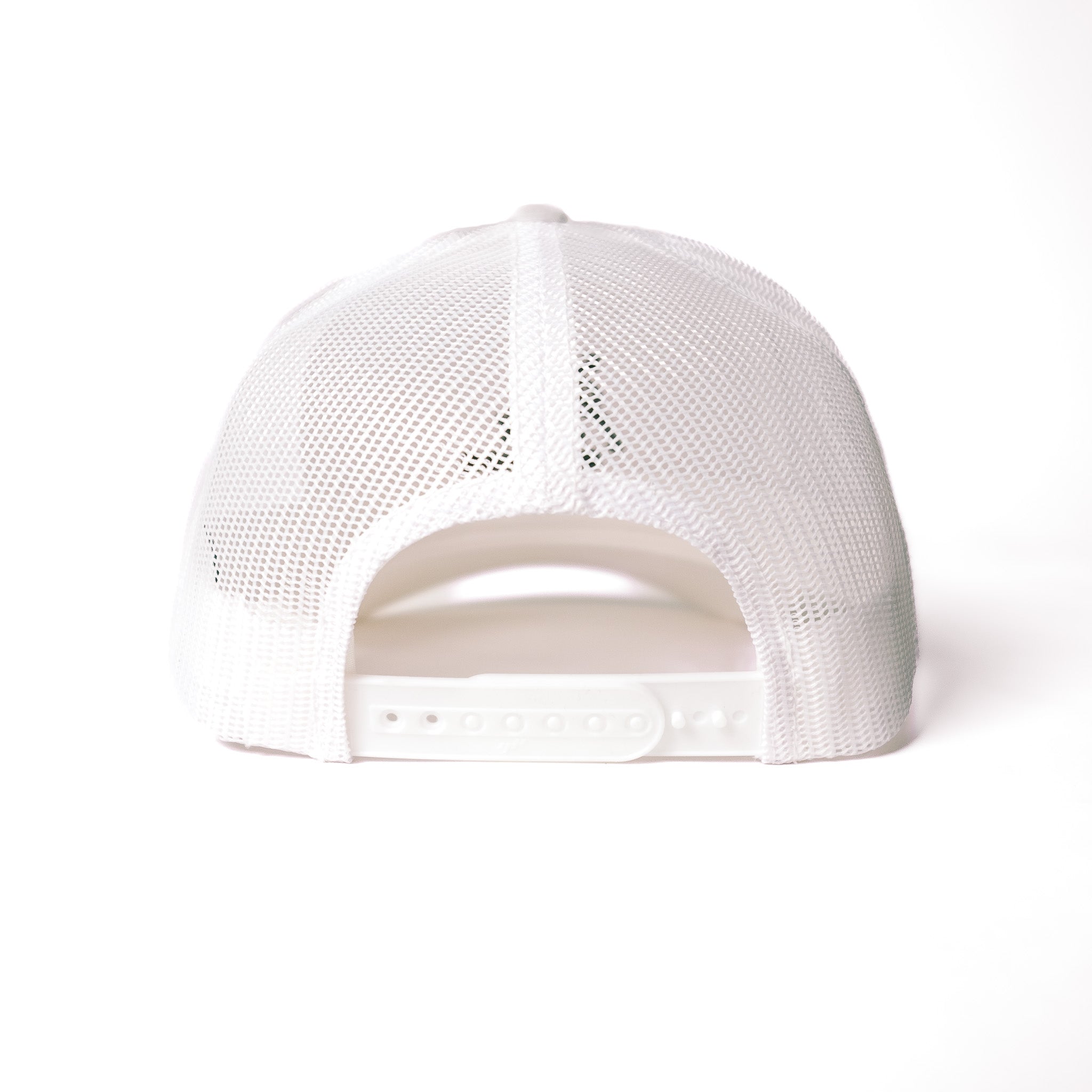 White Mesh-Back Hat